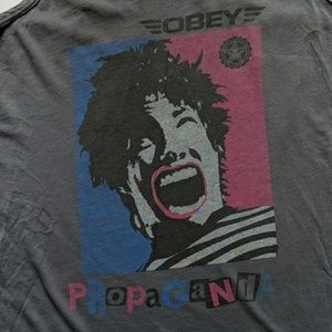 Obey Propaganda Vintage Tank Distressed Rare Find